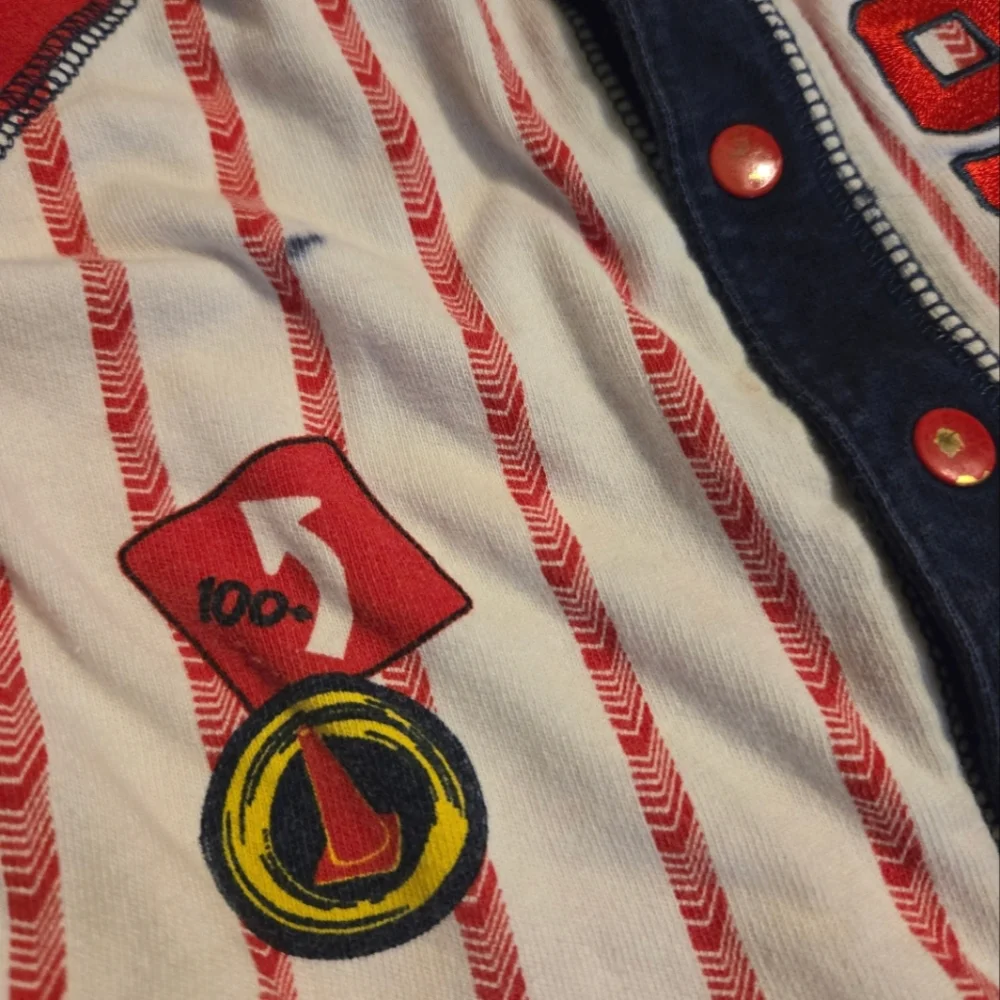 Vintage Y2K Disney Cars Lightning McQueen baseball jersey t-shirt